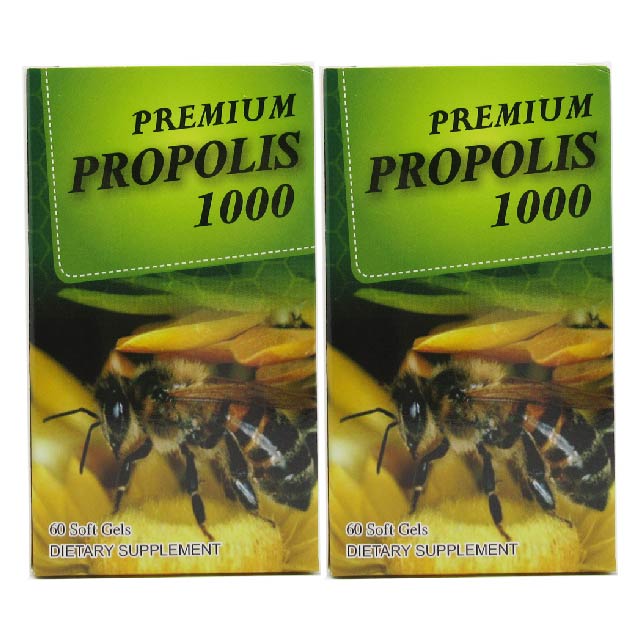 헬스팜 프리미엄 프로폴리스 1000 60캡슐 (블리스터팩)  2개