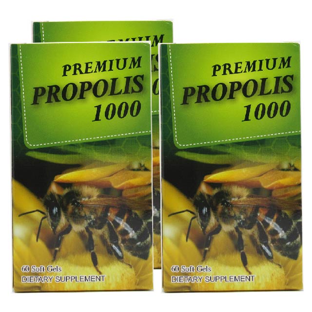 헬스팜 프리미엄 프로폴리스 1000 60캡슐 (블리스터팩)  3개