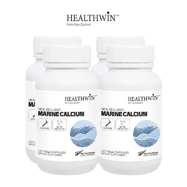 헬스윈 내추럴 마린 칼슘 비타민D 120식물성캡슐  4개
