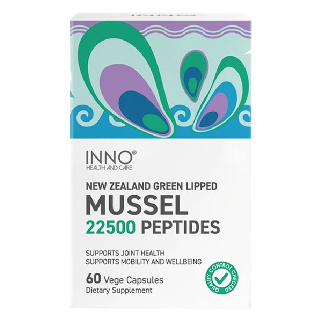 이노헬스엔케어 뉴질랜드 초록입홍합 22500 펩타이드 60캡슐 1개
